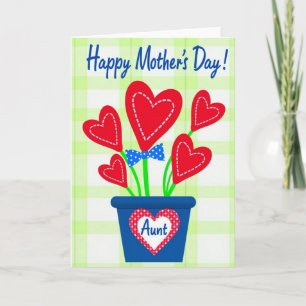 Carte de fête des mères Heart Plant
