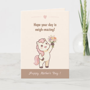 Carte de fête des mères incroyable avec un adorabl