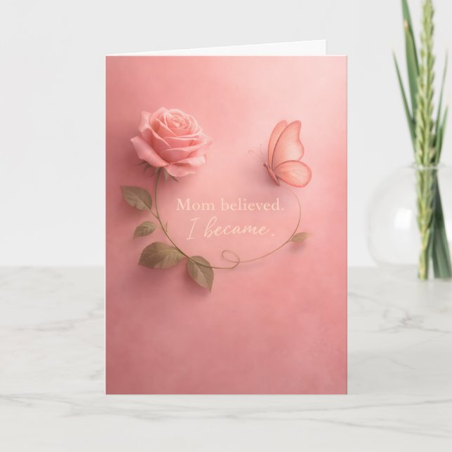Carte de fête des mères inspirante (Devant)