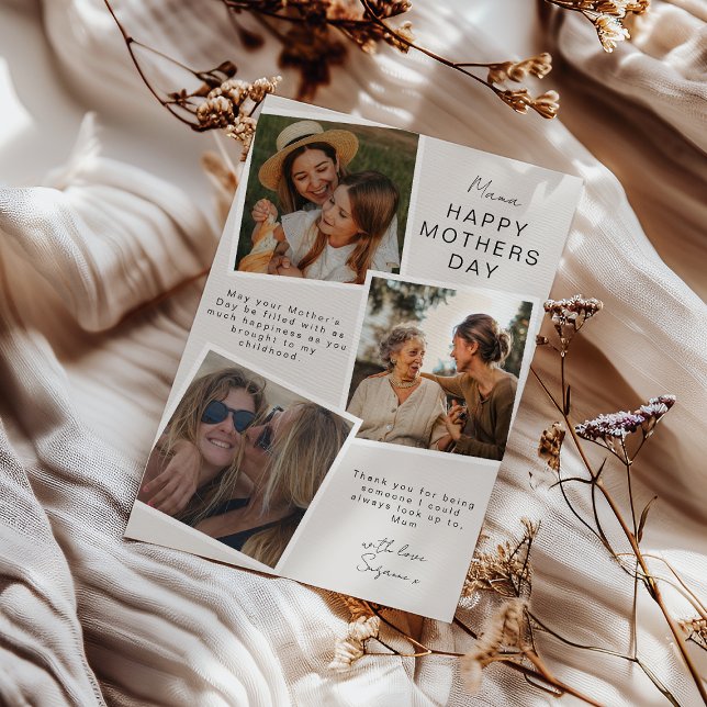 Carte de fête des mères instantané photo (Créateur téléchargé)