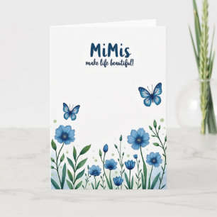 Carte de fête des mères Jardin paisible