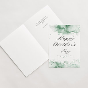 carte de fête des mères joyeuse éclaboussure d'aqu