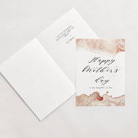 carte de fête des mères joyeuse éclaboussure d'aqu