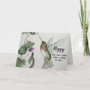 Carte de fête des mères Just Like A Mom Colibri