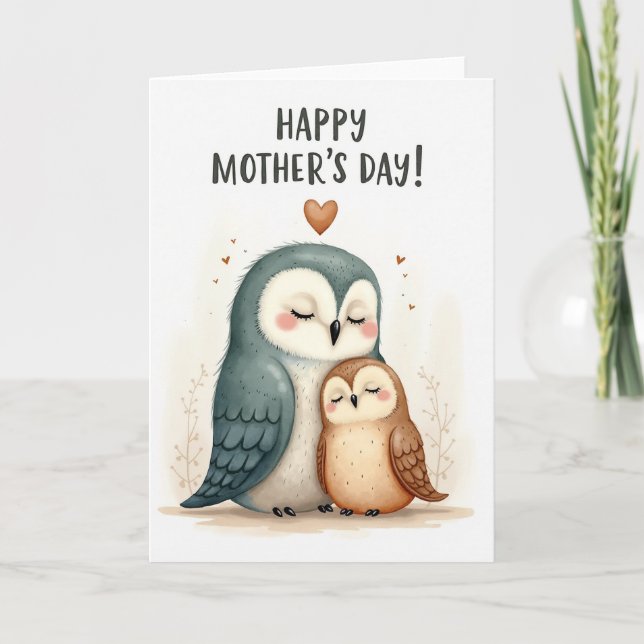Carte de Fête des Mères la plus adorable pour les  (Devant)