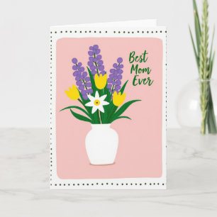 Carte de Fête des Mères Lavande en Fleurs
