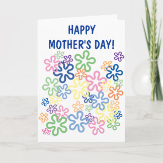 Carte de fête des mères Love Flowers