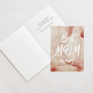 carte de fête des mères « Meilleure maman du monde