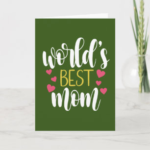 Carte de fête des mères : Meilleure maman du monde