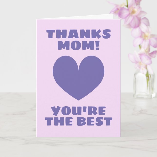 Carte de fête des mères - Merci maman, vous êtes l (Orchidée)