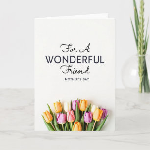 Carte de fête des mères pastel pour le printemps