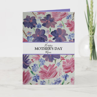 Carte de fête des mères personnalisée avec photo B