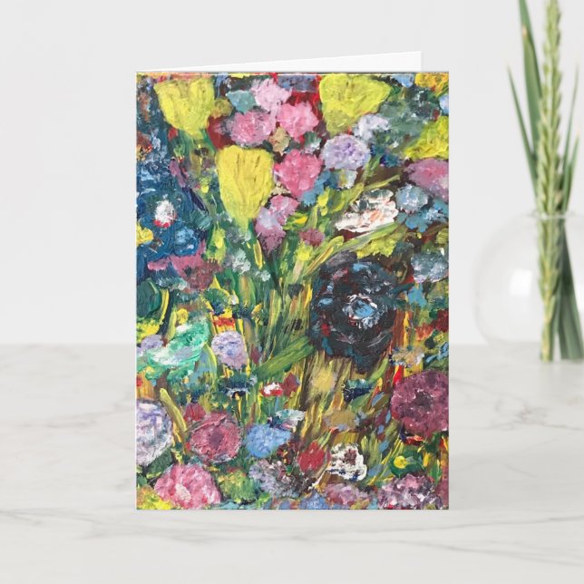 Carte de fête des mères pliée (Devant)