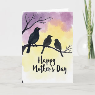 Carte de fête des mères Plum Bird
