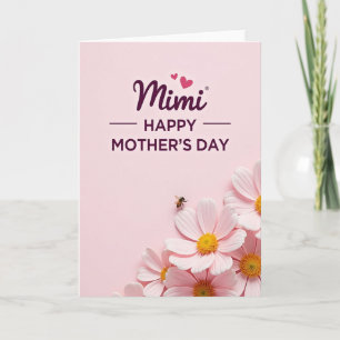 Carte de fête des mères Plum Script Love