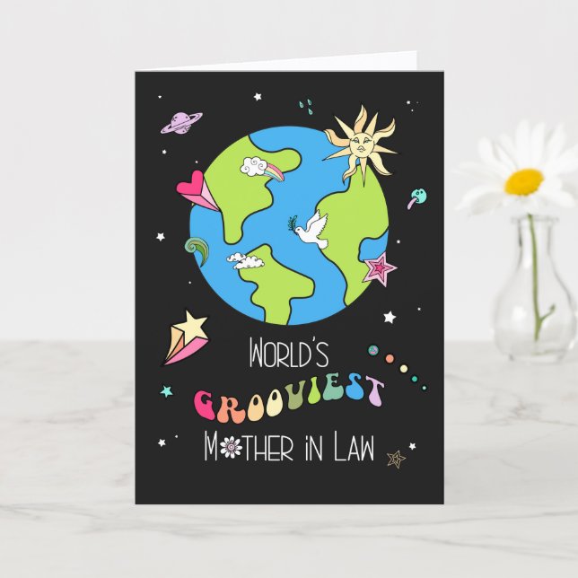 Carte de fête des mères pour belle-mère super cool (Petite plante)