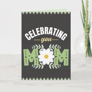 Carte de fête des mères pour célébrer maman