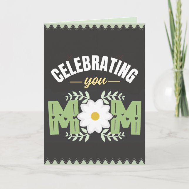 Carte de fête des mères pour célébrer maman (Devant)