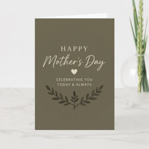 Carte de fête des mères pour célébrer maman