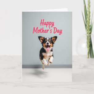 Carte de fête des mères pour chien joyeuse