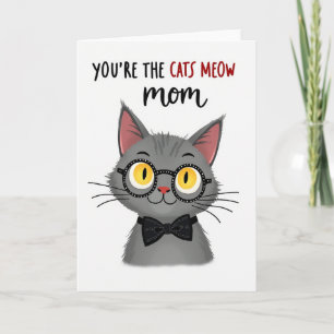 Carte de fête des mères pour la maman aux lunettes