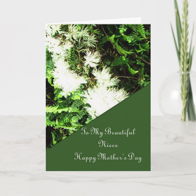 Carte de fête des mères pour la nièce (Devant)