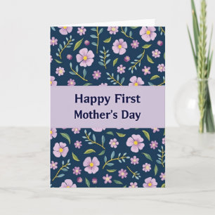 Carte de Fête des Mères pour la Première Fois Flor