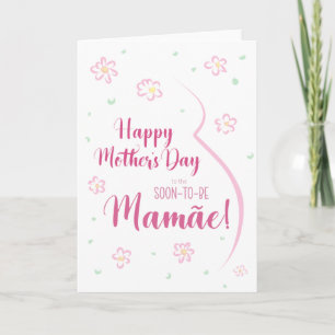 Carte de fête des mères pour Mamãe enceinte