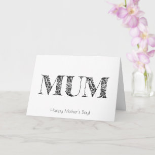 Carte de fête des mères pour maman