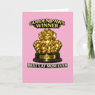 Carte de fête des mères pour maman chat - Gagnant