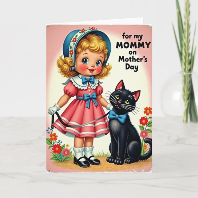 Carte de fête des mères pour maman chérie (Devant)