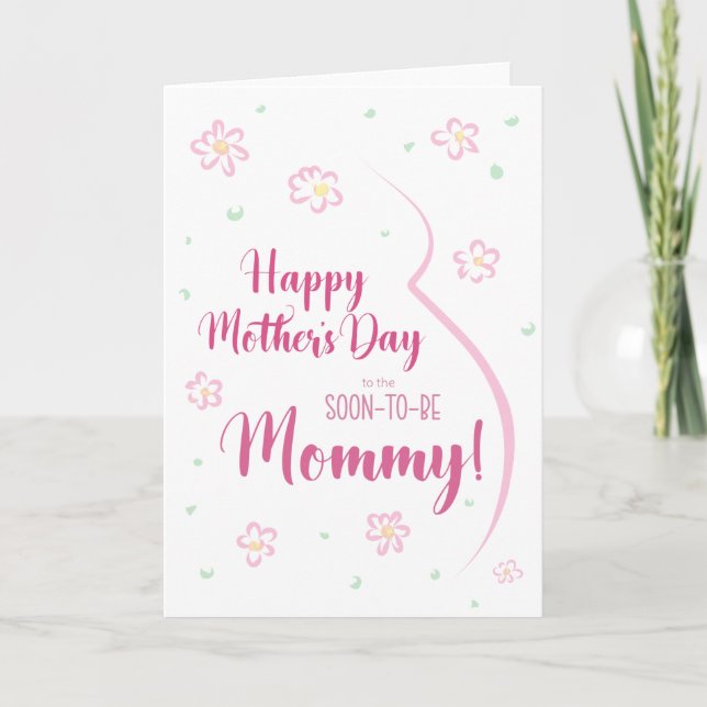 Carte de fête des mères pour maman enceinte (Devant)