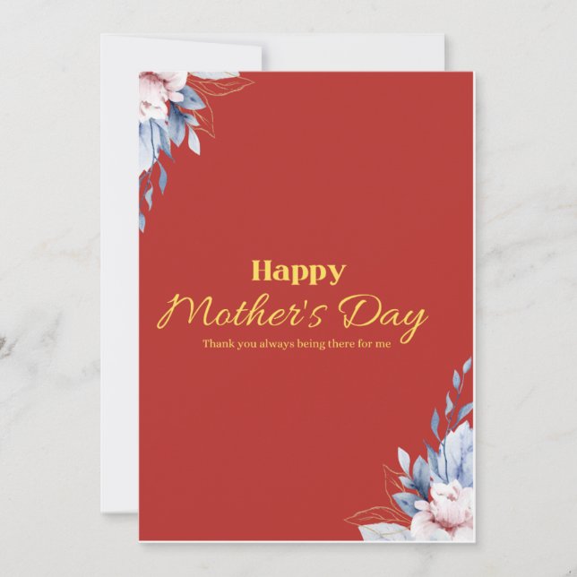 “Carte de fête des mères pour maman | Mignonne et  (Devant)