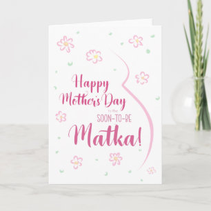 Carte de fête des mères pour Matka enceinte