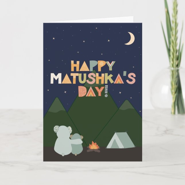 Carte de fête des mères pour Matushka (Devant)