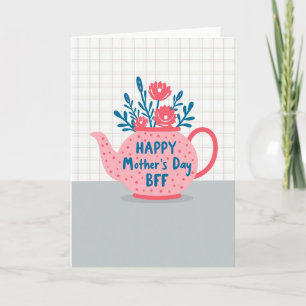 Carte de fête des mères pour meilleure amie avec t