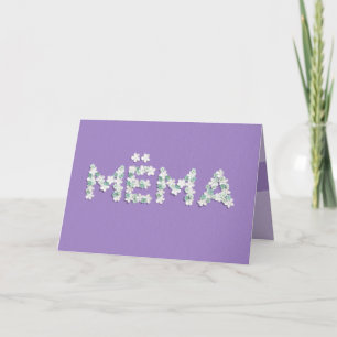 Carte de fête des mères pour Mëma
