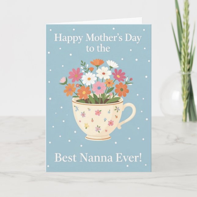 Carte de fête des mères pour Nanna (Devant)