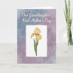 Carte de fête des mères pour petite-fille Florale