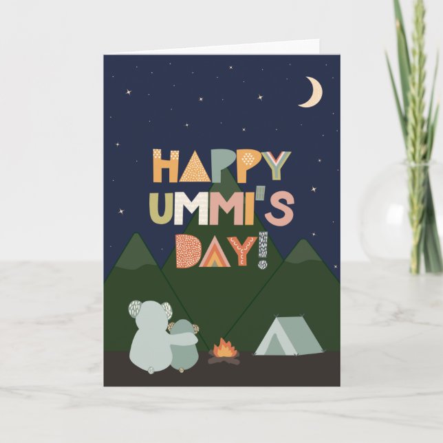 Carte de fête des mères pour Ummi (Devant)