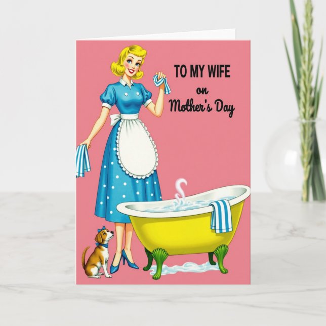 Carte de fête des mères pour une épouse aimante (Devant)