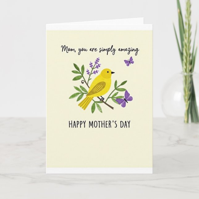 Carte de fête des mères pour une maman incroyable (Devant)