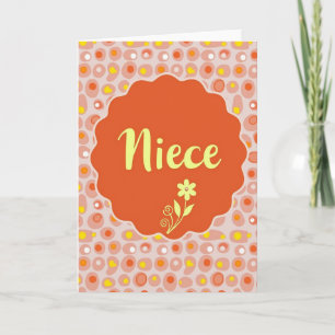 Carte de fête des mères pour une nièce élégante