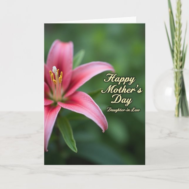 Carte de fête des mères Radiant Lily (Devant)