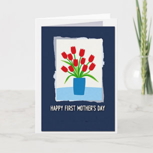 Carte de Fête des Mères Red Blooms