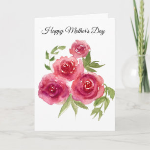 Carte de fête des mères Red Roses
