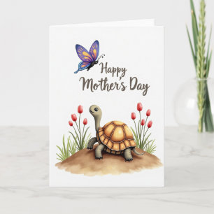 Carte de Fête des Mères Reptile Floral