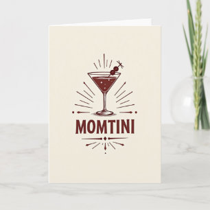Carte de fête des mères Retro Momtini