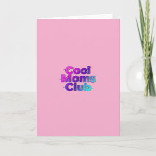 Carte de fête des mères rétro néon Glitch Cool Mom