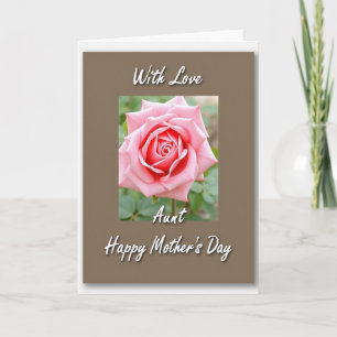 Carte de Fête des Mères Rose à pois